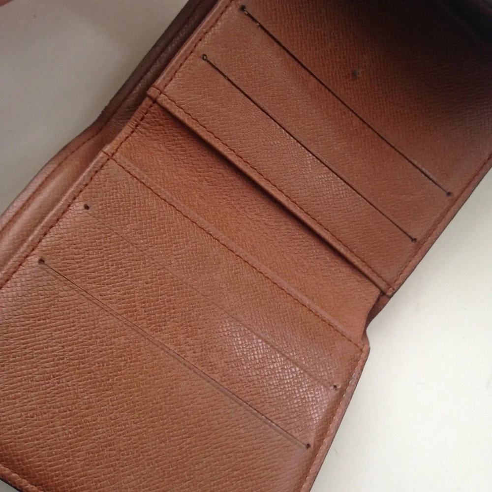 Louis Vuitton Brown Monogram Canvas Compact Wallet